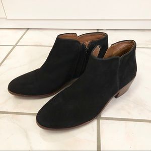 Suede Petty Chelsea Bootie Black